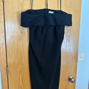 Calvin Klein Black Off-Shoulder Dress